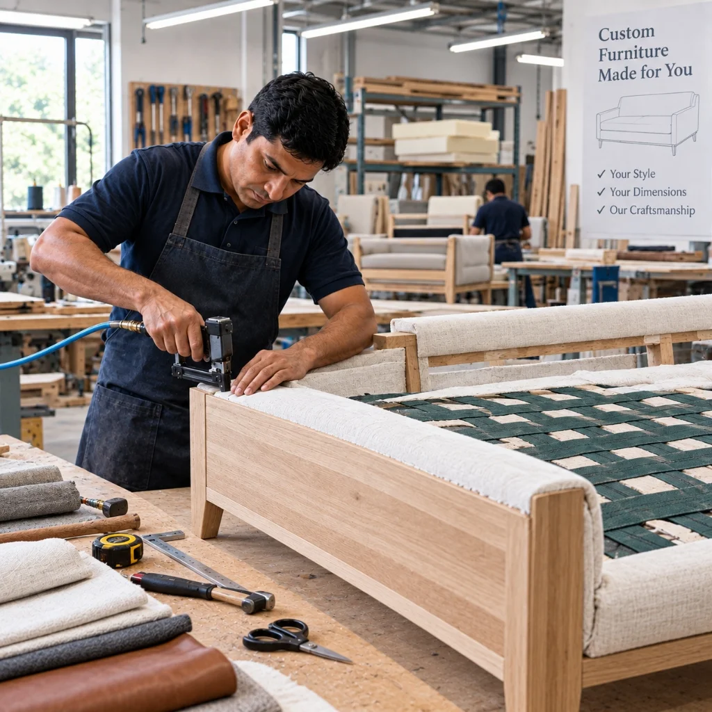 Custom furniture woodworking in Kundaim