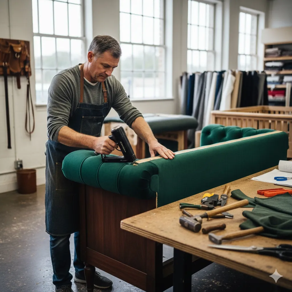 Professional sofa upholstery service