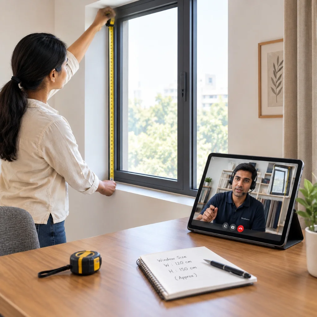 Virtual measurement assistance service