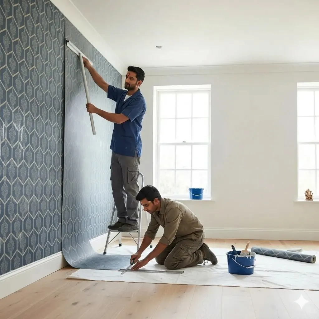 Professional wallpaper and floor installation service